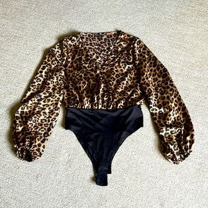 Cheetah print bodysuit
